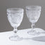 6-Pack Clear Vintage Goblets 11oz â€“ Embossed Glass Cocktail & Wine Glasses with Floral Design