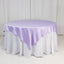 Lamour Satin 72"x72" Table Overlay Square Tablecloth Lavender Lilac - Smooth Finish Table Topper