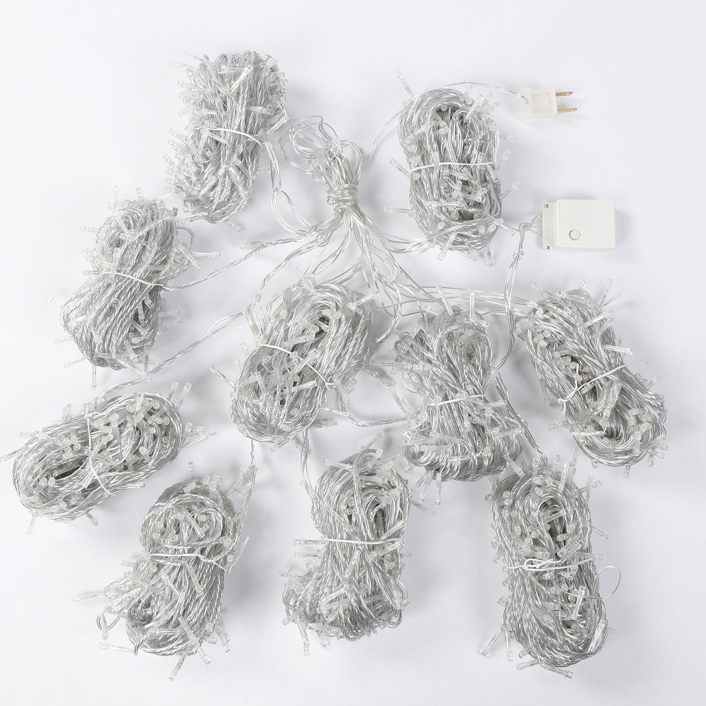 LED Curtain Fairy Lights 10ft x 50ft â€“ Warm White 1500 LED Plug-In String Lights, 8 Modes, End-to-End Connectable, Indoor/Outdoor Use