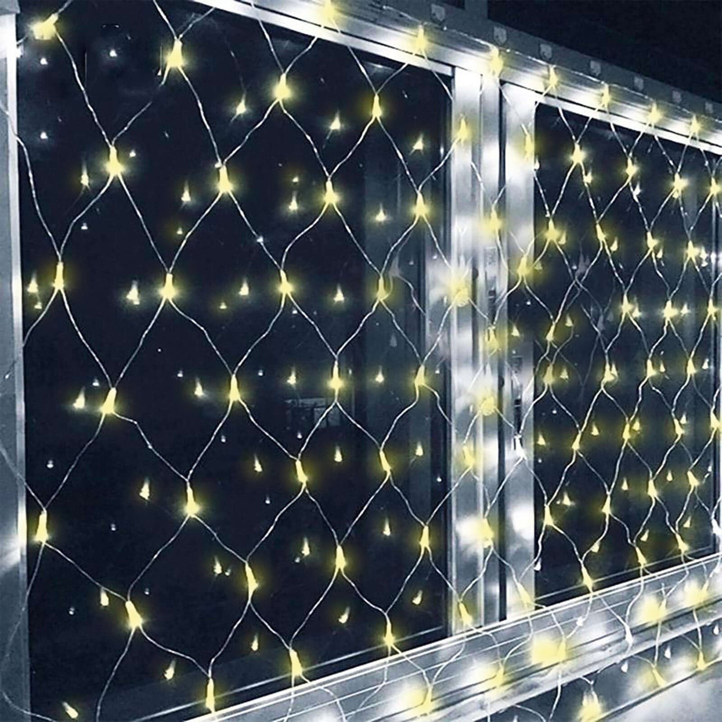 20ftx10ft Clear 600 LED Fish Net Lights, Fairy String Lights With 8 Modes