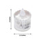 12 Pack Warm White LED Tealight Candles, Flameless Battery-Operated Tea Lights Column Style 2"