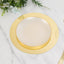 10-Pack Candle Plate Centerpiece Bases Circle Acrylic Mirror Tray Gold Round - Event Decor 10"