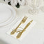 100 Paper Dinner Napkins White with Gold Foil Monogram "A" â€“ 8"x4" Folded, Disposable Party Napkins