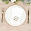 100 Paper Dinner Napkins White with Gold Foil Monogram "D" â€“ 8"x4" Folded, Disposable Party Napkins