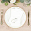 100 Paper Dinner Napkins White with Gold Foil Monogram "E" â€“ 8"x4" Folded, Disposable Party Napkins