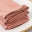 5 Pack Dusty Rose Scuba Napkins â€“ 17"x17", Wrinkle-Free & Stain Resistant Cloth Napkins