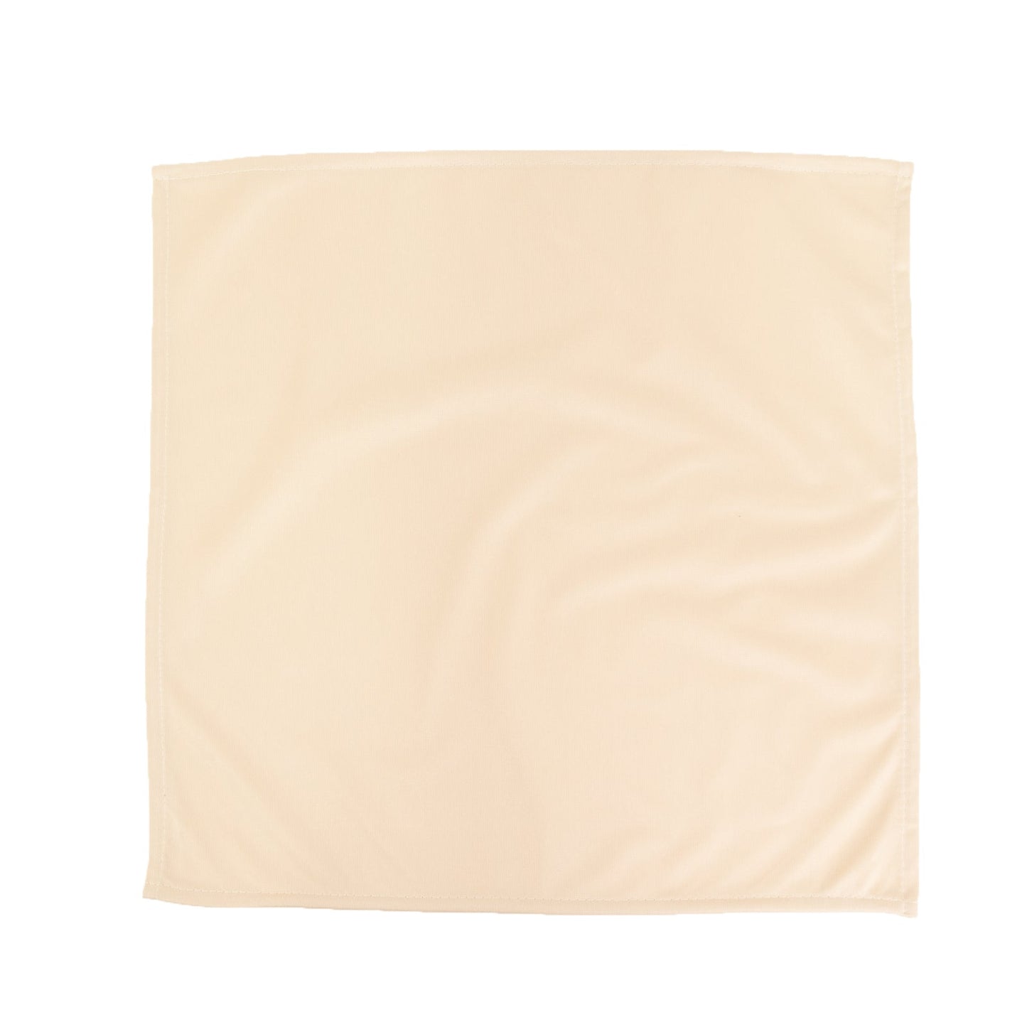 5 Pack Beige Scuba Napkins â€“ 17"x17", Wrinkle-Free & Stain Resistant Cloth Napkins