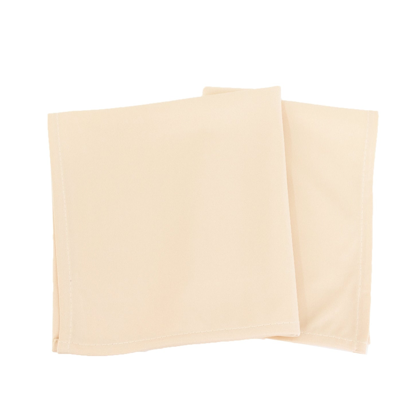 5 Pack Beige Scuba Napkins â€“ 17"x17", Wrinkle-Free & Stain Resistant Cloth Napkins