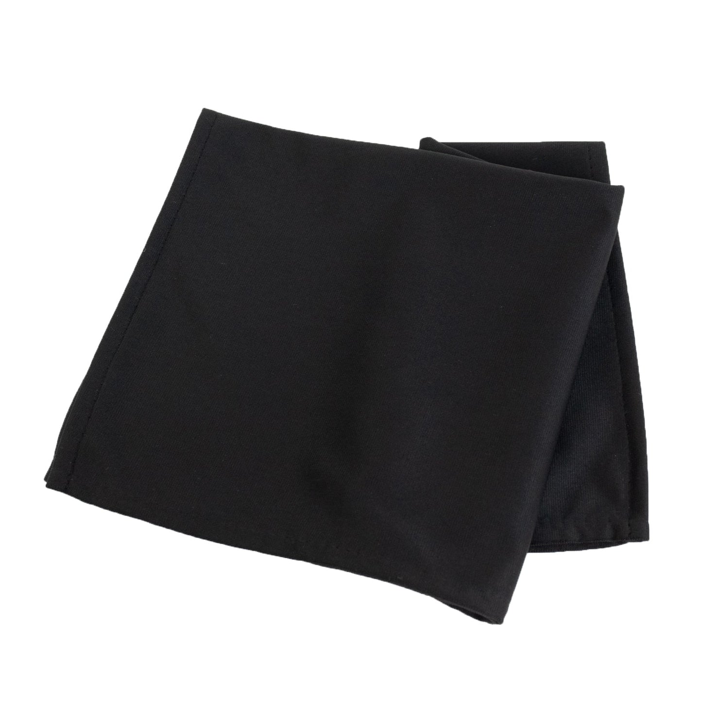 5 Pack Black Scuba Napkins â€“ 17"x17", Wrinkle-Free & Stain Resistant Cloth Napkins