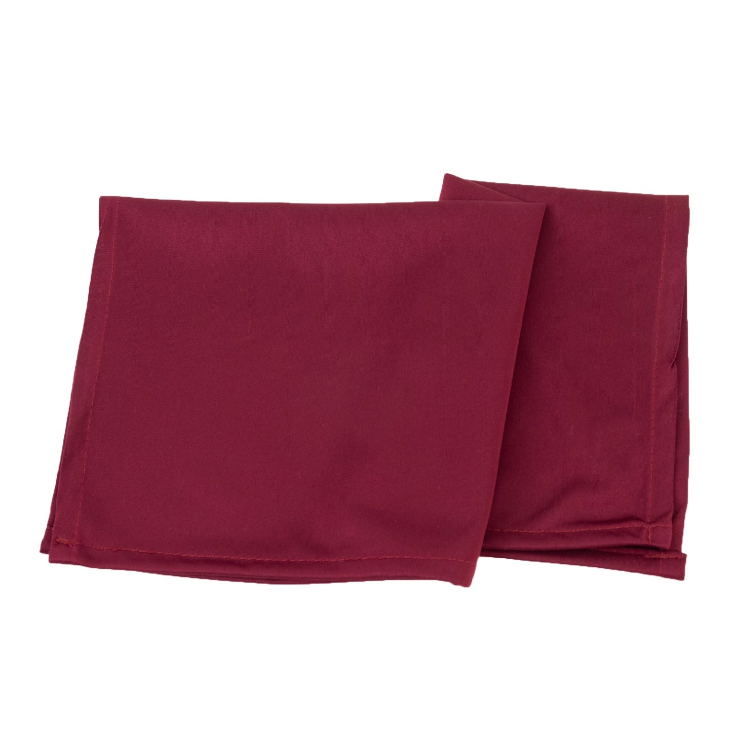 5 Pack Burgundy Scuba Napkins â€“ 17"x17", Wrinkle-Free & Stain Resistant Cloth Napkins
