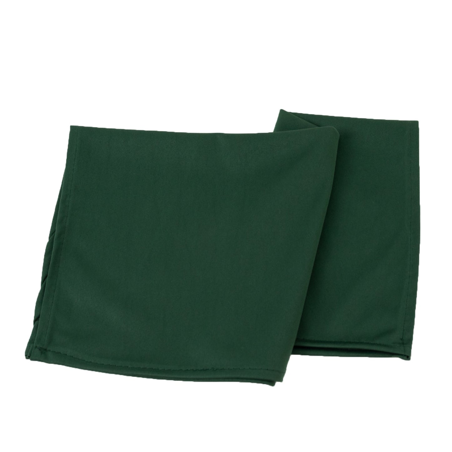 5 Pack Hunter Emerald Green Scuba Napkins â€“ 17"x17", Wrinkle-Free & Stain Resistant Cloth Napkins