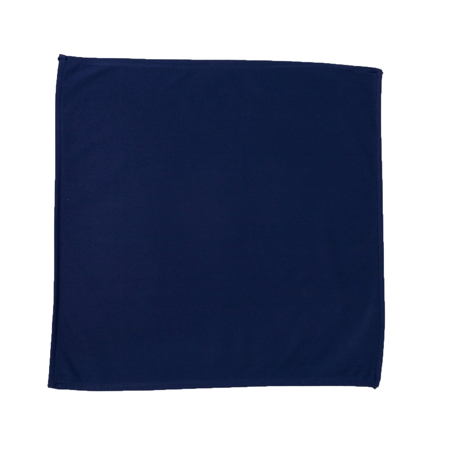 5 Pack Navy Blue Scuba Napkins â€“ 17"x17", Wrinkle-Free & Stain Resistant Cloth Napkins