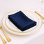 5 Pack Navy Blue Scuba Napkins â€“ 17"x17", Wrinkle-Free & Stain Resistant Cloth Napkins