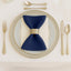 5 Pack Navy Blue Scuba Napkins â€“ 17"x17", Wrinkle-Free & Stain Resistant Cloth Napkins