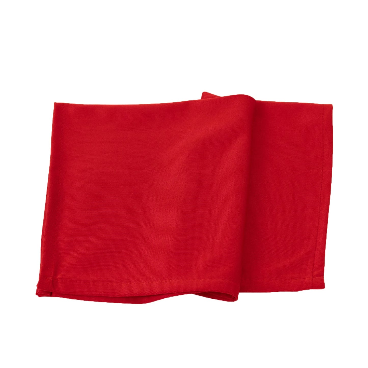 5 Pack Red Scuba Napkins â€“ 17"x17", Wrinkle-Free & Stain Resistant Cloth Napkins