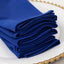 5 Pack Royal Blue Scuba Napkins â€“ 17"x17", Wrinkle-Free & Stain Resistant Cloth Napkins