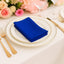 5 Pack Royal Blue Scuba Napkins â€“ 17"x17", Wrinkle-Free & Stain Resistant Cloth Napkins