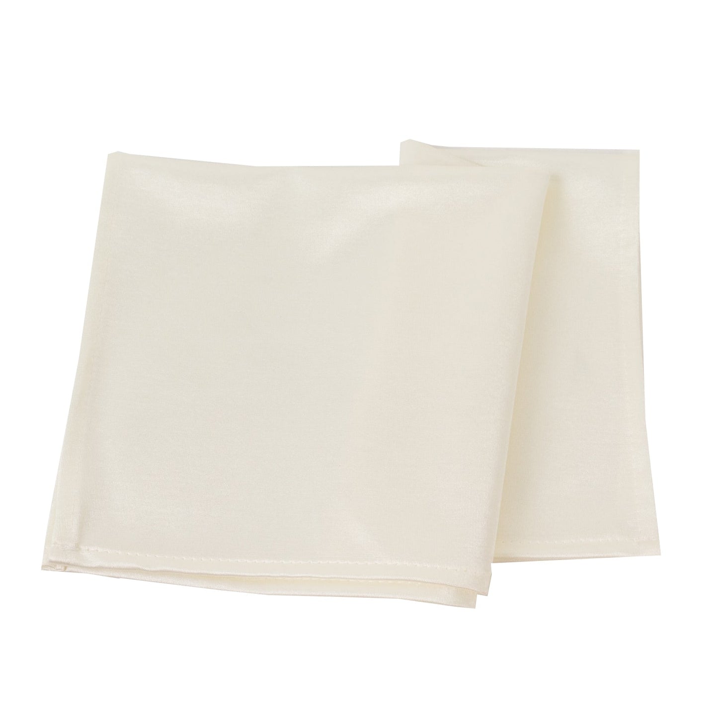 5 Pack Shimmer Pearl White Scuba Napkins â€“ 17"x17" Wrinkle-Free & Stain-Resistant Cloth Table Napkins