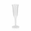 24-Pack Plastic Champagne Flutes Clear Flared Design - Lightweight Disposable Toasting Glasses 6oz