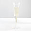 24-Pack Plastic Champagne Flutes Clear Flared Design - Lightweight Disposable Toasting Glasses 6oz