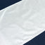 White Scuba Table Runner with Rhinestone Accents - 12"x108" Wrinkle-Free Table Linen