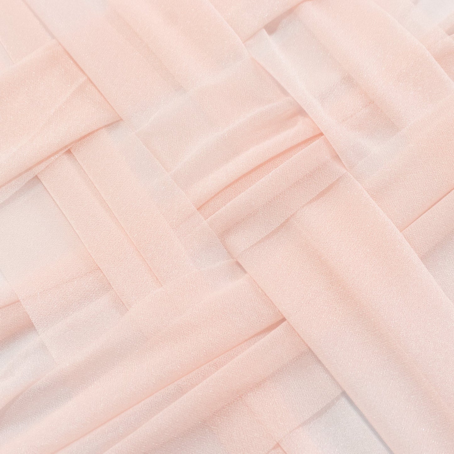 20-Pack 9ft Sheer Table Runners â€“ Blush Shimmer Sheer Drapes, Wrinkle-Free