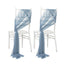20-Pack Sheer Chair Drape Decor in Dusty Blue â€“ 9ft Shimmer Sash, Wrinkle-Free