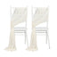 20-Pack Sheer Chair Drape Decor in Ivory â€“ 9ft Shimmer Sash, Wrinkle-Free