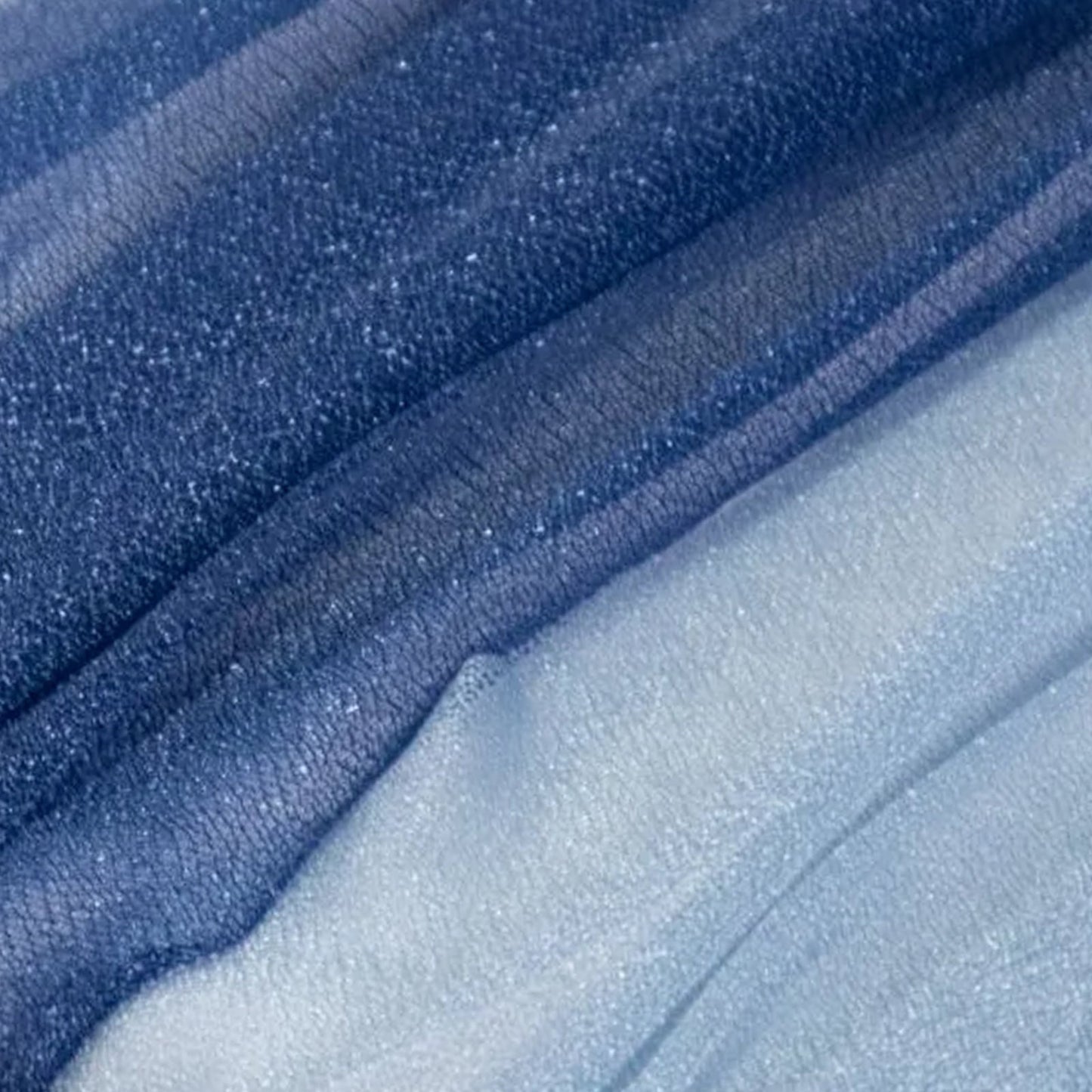 20-Pack Sheer Chair Drape Decor in Navy Blue and Dusty Blue â€“ 9ft Shimmer Sash, Wrinkle-Free