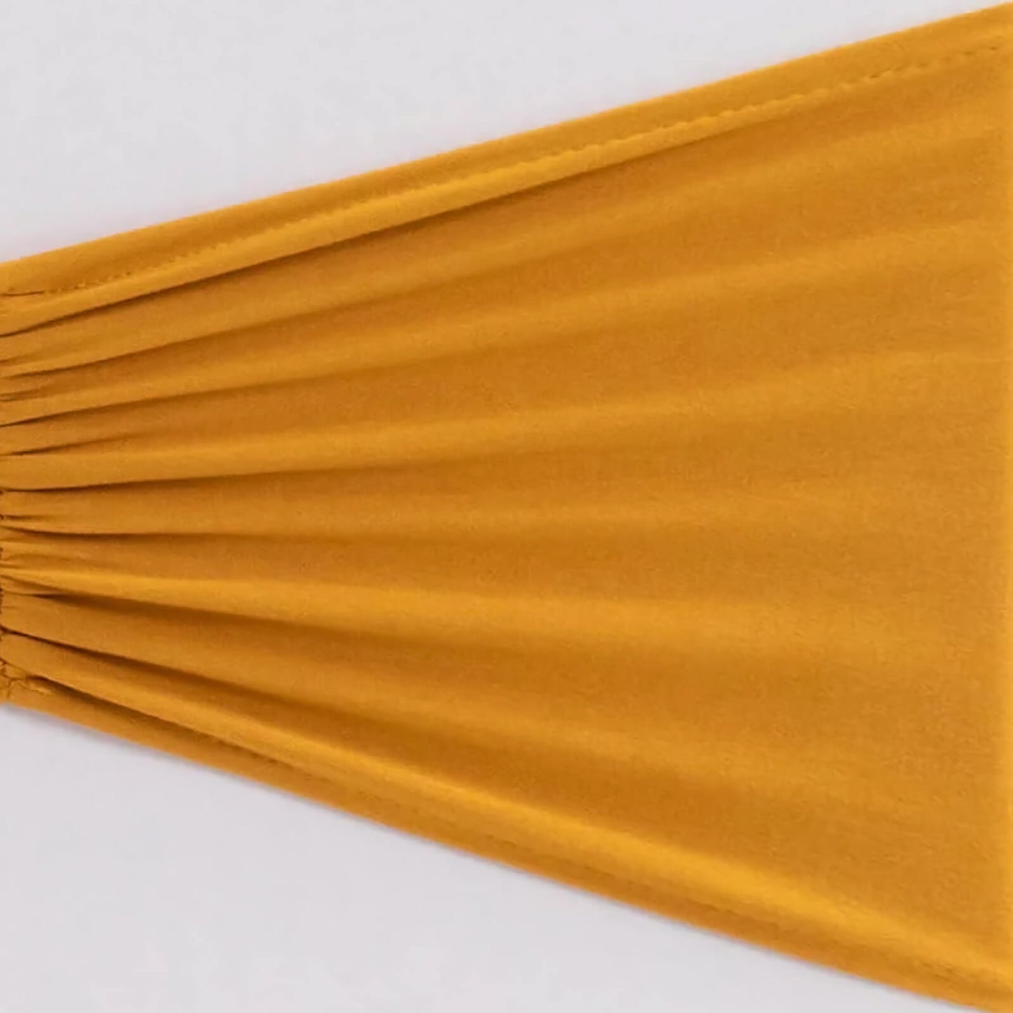 5 Pack Spandex Chair Sashes Gold Ruffled Style - Wide Easy to Use Stretch Chair Bands for Classy Wedding and Event Decor 8"x13"