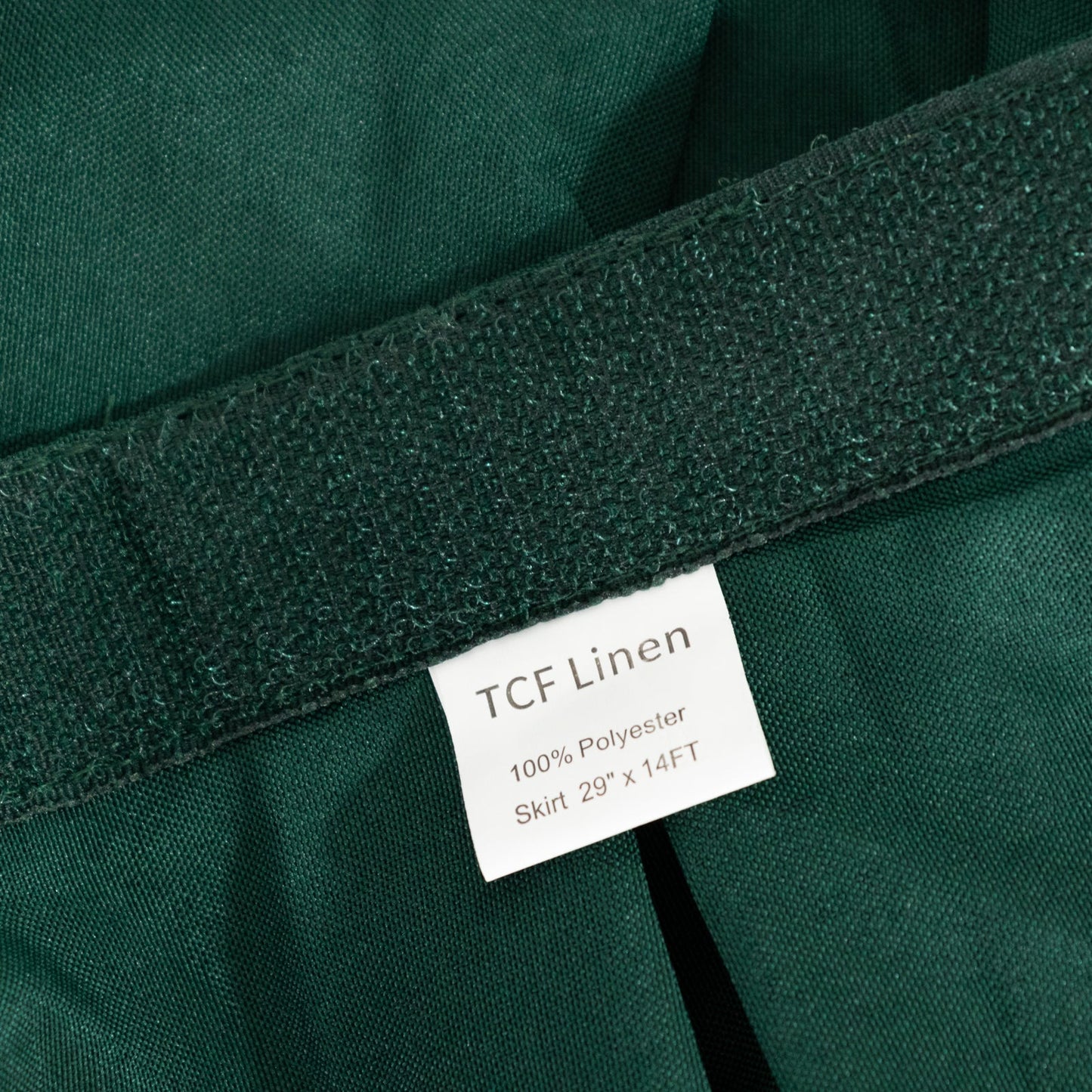 Polyester 14ft Table Skirt Hunter Emerald Green - Classic Pleated Design for Weddings & Events