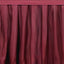 Portable Stage Skirt Burgundy Polyester Platform Skirting Cloth for Events, Performances & Wedding Staging - 16"x10ft