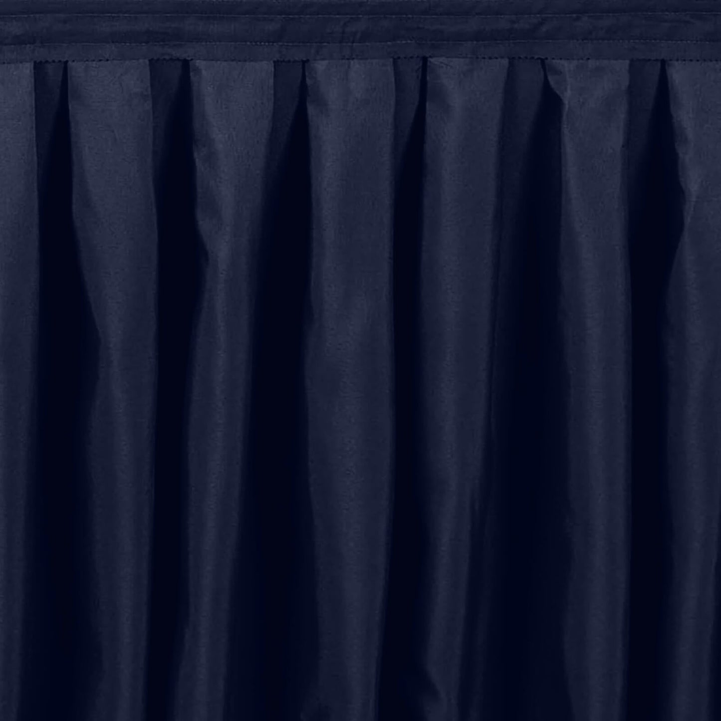 Portable Stage Skirt Navy Blue Polyester Platform Skirting Cloth for Events, Performances & Wedding Staging - 16"x10ft