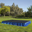 Portable Stage Skirt Royal Blue Polyester Platform Skirting Cloth for Events, Performances & Wedding Staging - 16"x10ft