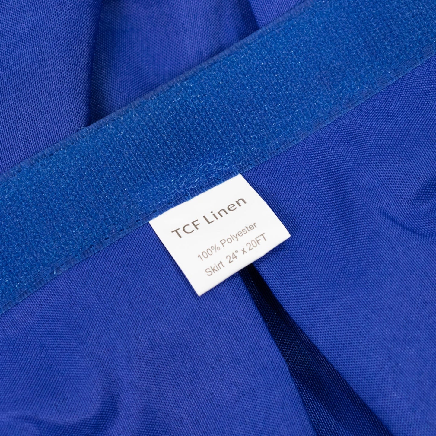 Portable Stage Skirt Royal Blue Polyester Platform Skirting Cloth for Events, Performances & Wedding Staging - 24"x20ft