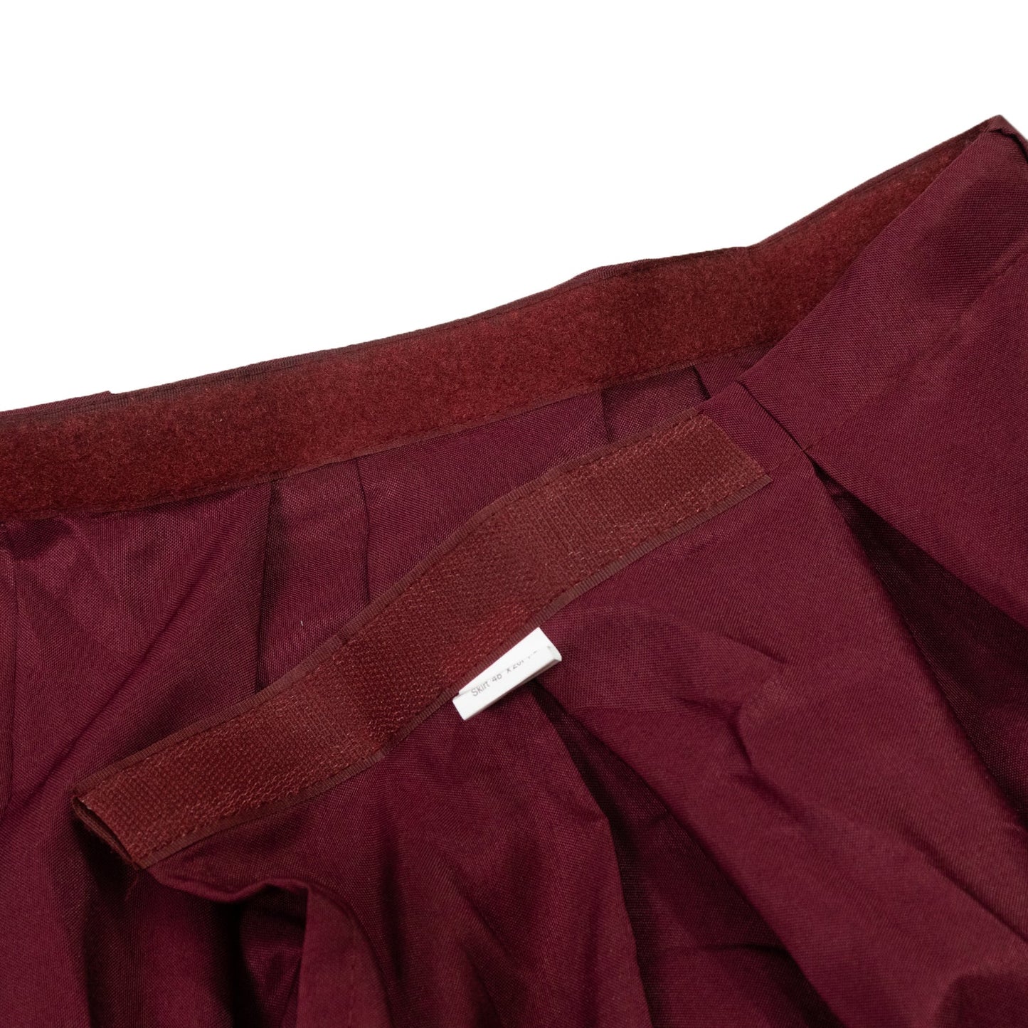 Portable Stage Skirt Burgundy Polyester Platform Skirting Cloth for Events, Performances & Wedding Staging - 48"x20ft