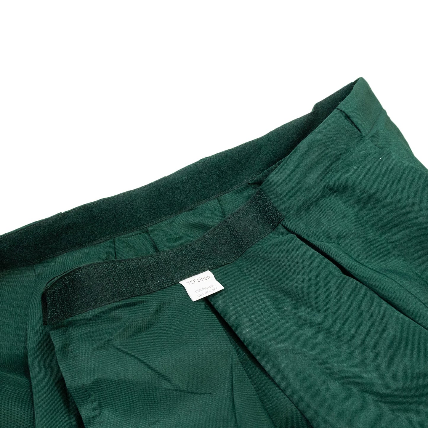 Portable Stage Skirt Hunter Emerald Green Polyester Platform Skirting Cloth for Events, Performances & Wedding Staging - 48"x20ft