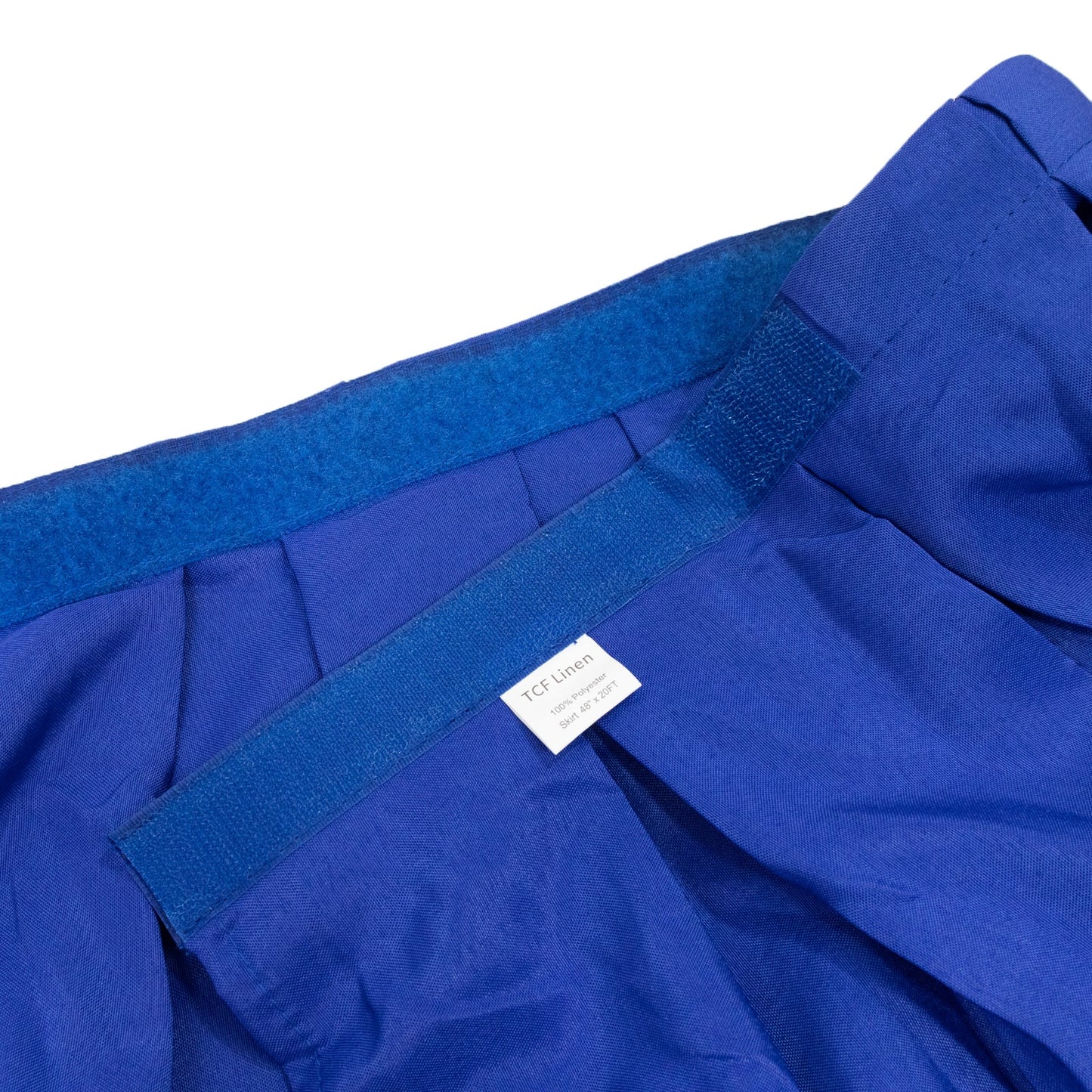 Portable Stage Skirt Royal Blue Polyester Platform Skirting Cloth for Events, Performances & Wedding Staging - 48"x20ft
