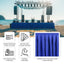 Portable Stage Skirt Royal Blue Polyester Platform Skirting Cloth for Events, Performances & Wedding Staging - 48"x20ft