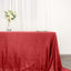 Sequin 90"x132" Rectangle Tablecloth Red - Seamless Sparkly Table Cover
