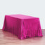 Sequin 90"x156" Rectangle Tablecloth Fuchsia - Seamless Twinkling Table Cover