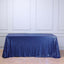 Sequin 90"x156" Rectangle Tablecloth Navy Blue - Seamless Twinkling Table Cover