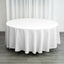 Polyester 108" Round Tablecloth White - Wrinkle-Resistant and Stylish Table Cover