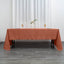 Polyester 60"x126" Rectangle Tablecloth Terracotta (Rust) - Wrinkle-Resistant Table Cover