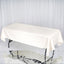 Premium Polyester 60"x126" Rectangle Tablecloth White - Stain-Resistant 220GSM Finish for Special Events