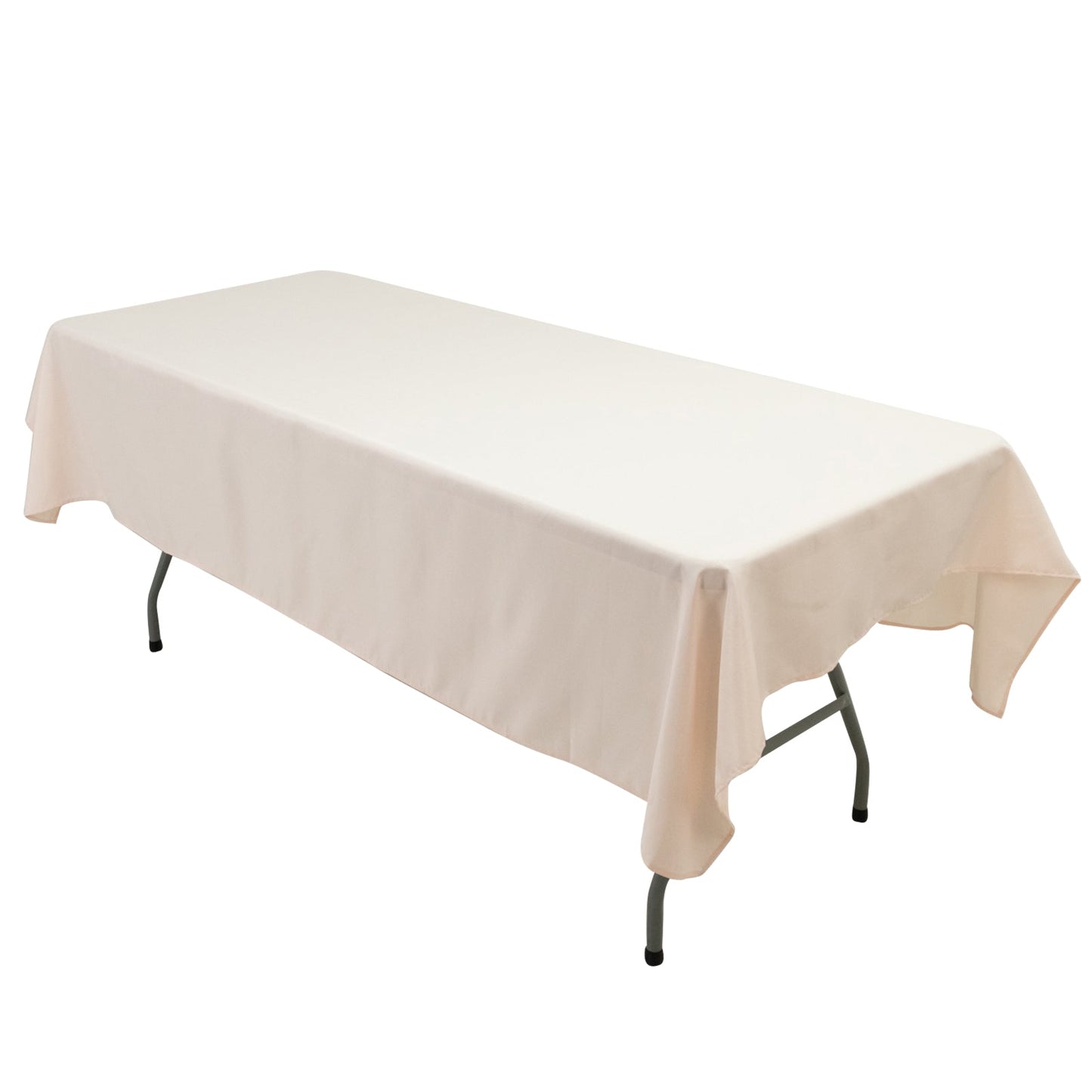 Polyester Tablecloth 60"Ã—84" Blush â€“ Rectangle, Washable & Wrinkle-Resistant, Perfect for Parties