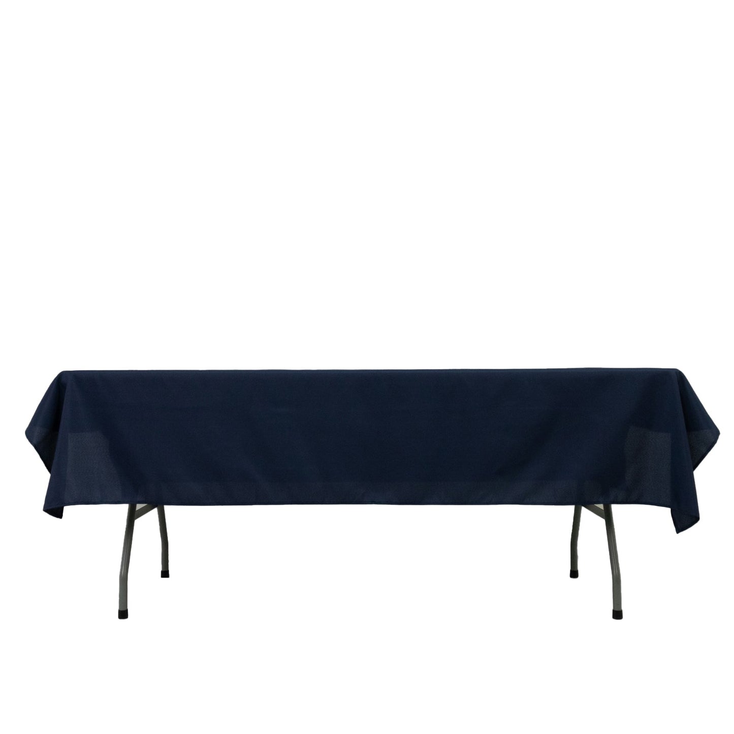Polyester Tablecloth 60"Ã—84" Navy Blue â€“ Rectangle, Washable & Wrinkle-Resistant, Perfect for Parties