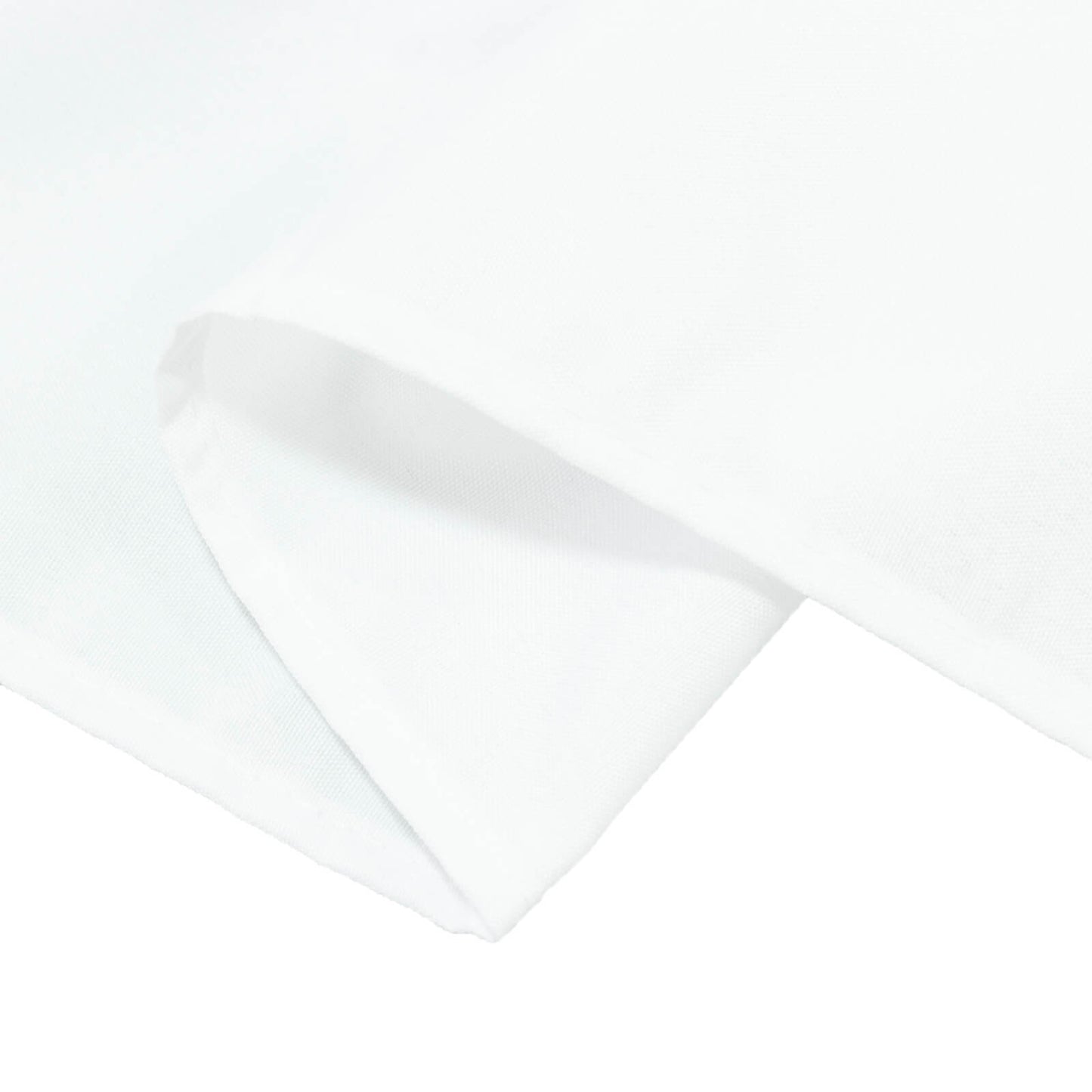 Polyester Tablecloth 60"Ã—84" White â€“ Rectangle, Washable & Wrinkle-Resistant, Perfect for Parties