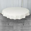Premium Polyester 70" Round Tablecloth Ivory - Stain and Wrinkle-Resistant 220GSM Table Cover
