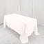 Premium Polyester 72"x120" Rectangle Tablecloth Ivory - 220GSM Stain-Resistant Table Cover